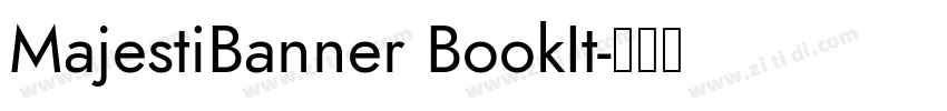 MajestiBanner BookIt字体转换